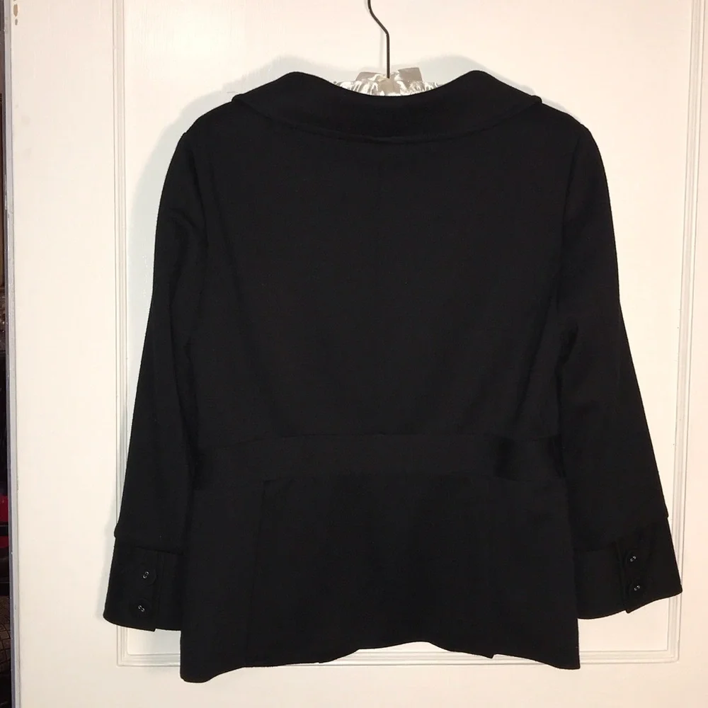 Sandro Black Blazer with Button Details - Picture 6 of 8